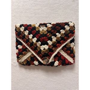 HANDMADE by Knotty Twins Crochet Granny Square Book Bible Cover smut reading